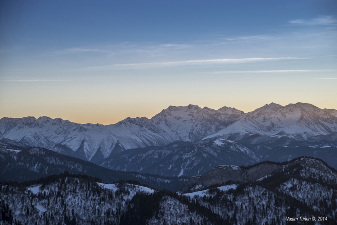 Новогодняя прогулка на Тхач. (Горный туризм)