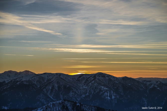 Новогодняя прогулка на Тхач. (Горный туризм)