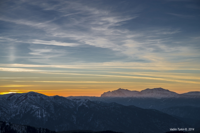 Новогодняя прогулка на Тхач. (Горный туризм)
