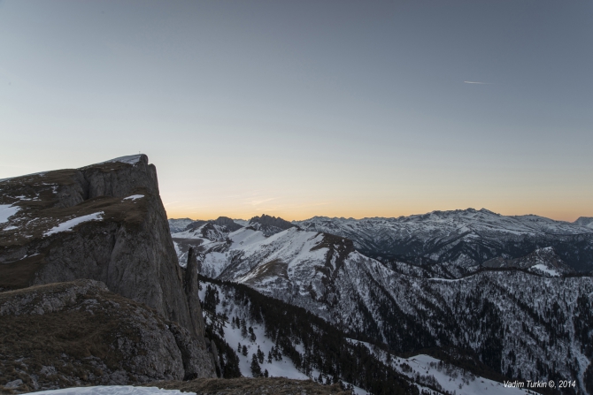 Новогодняя прогулка на Тхач. (Горный туризм)