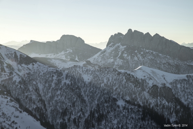 Новогодняя прогулка на Тхач. (Горный туризм)