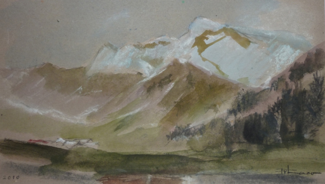 Художник Геннадий Пылаев про Шамони (Горный туризм)