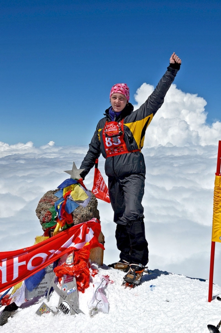 Интервью на вершине Эльбруса (Скайраннинг, red fox elbrus race, скайраннинг. эльбрус)