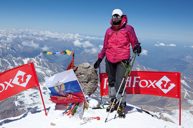 Интервью на вершине Эльбруса (Скайраннинг, red fox elbrus race, скайраннинг. эльбрус)
