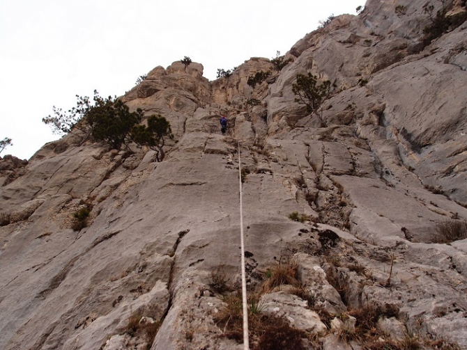 "Ночной дозор". Новый маршрут на Алупкинской (Альпинизм, алупкинская, пугачев, крым, первопроход, загирняк)