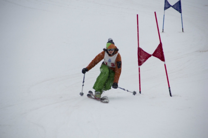 Соревнования по телемарку в Москве (Ски-тур, слалом)