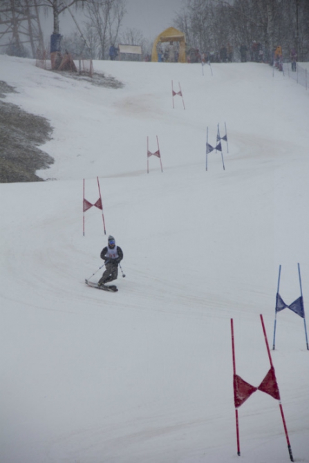 Соревнования по телемарку в Москве (Ски-тур, слалом)