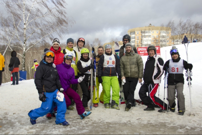 Соревнования по телемарку в Москве (Ски-тур, слалом)