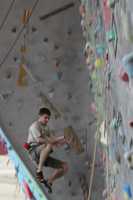 Владимир Мусич и Евгения Студнева стали чемпионами МГТУ 2014 в трудности (Скалолазание, чемпионат мгту, ак мгту, москва, скалолазание, трудность)