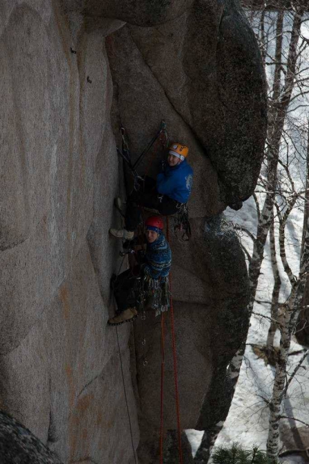 Красноярские Столбы - "ИТО must go on!" (Альпинизм, тд абалаковский, марина попова, школа ито на столбах, денис прокофьев, нпф баск, красноярцы)