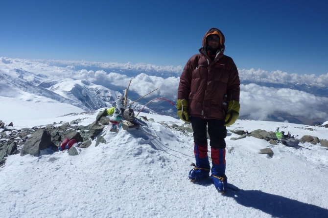 на вершине (Альпинизм, пик ленина)