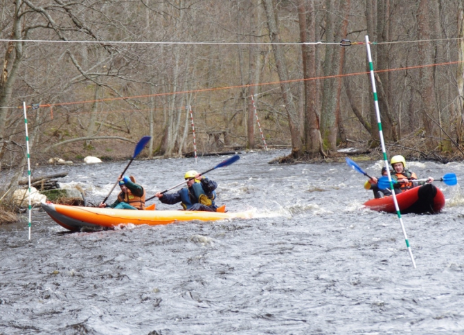 Гонки на байдарках на реке Волчья (Вода, гонка, петяярви, открытие сезона)