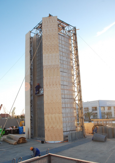 Олимпийская Сосулька. Взгляд изнутри... (Ледолазание/drytoolling, фестиваль ледолазания в сочи)