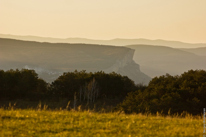 Рассвет над Бахчисараем (Воздух, фото, крым, бахчисарай, ик)