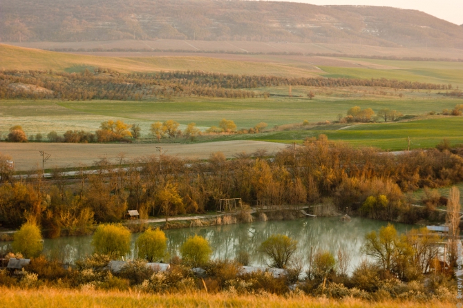 Рассвет над Бахчисараем (Воздух, фото, крым, бахчисарай, ик)