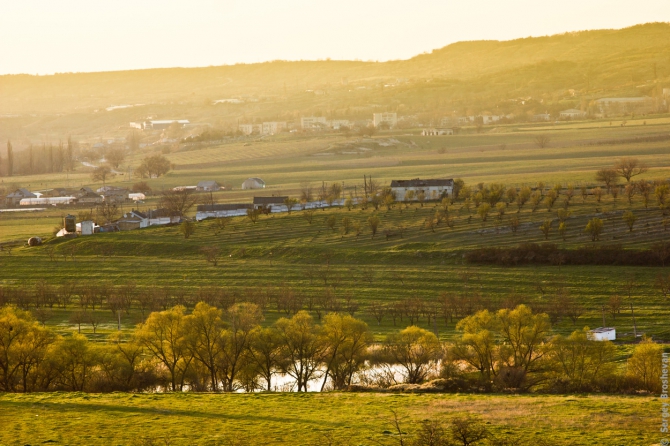 Рассвет над Бахчисараем (Воздух, фото, крым, бахчисарай, ик)