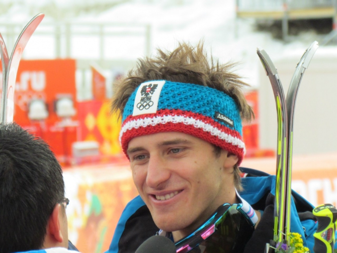 МАТТИАС МАЙЕР - победитель в скоростном спуске на Олимпиаде в Сочи 2014, глазами Агеевой Евгении - судьи на трассе, Горные лыжи/Сноуборд, олимпийские игры, горные лыжи)