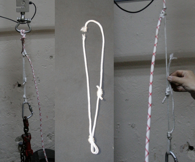 Испытания различных вариантов схватывающих узлов. Часть 1 и Часть 2 (Альпинизм, схватывающие узлы, веденин, mountschool.ru)