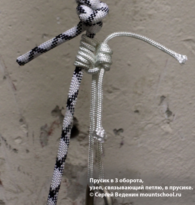 Испытания различных вариантов схватывающих узлов. Часть 1 и Часть 2 (Альпинизм, схватывающие узлы, веденин, mountschool.ru)