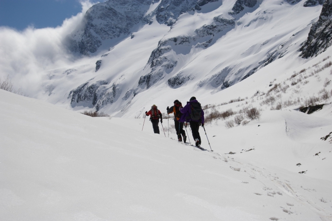 Ски-тур в Домбае (Горный туризм, домбай, губанов)