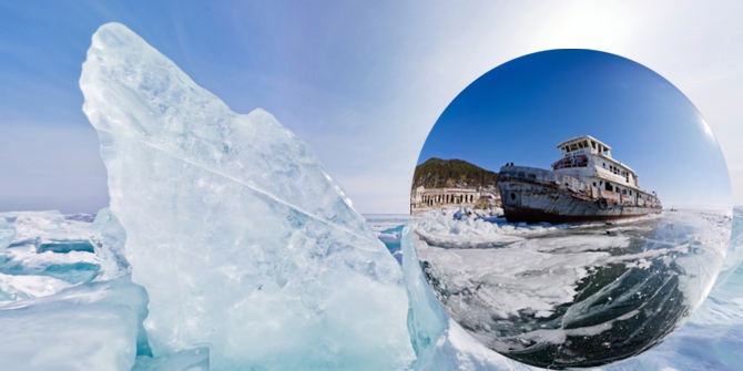 Голубые торосы Листвянки. Ледяной Байкал. Виртуальный тур. (Путешествия, панорама, панорамы, baikal360, panorama, 360)