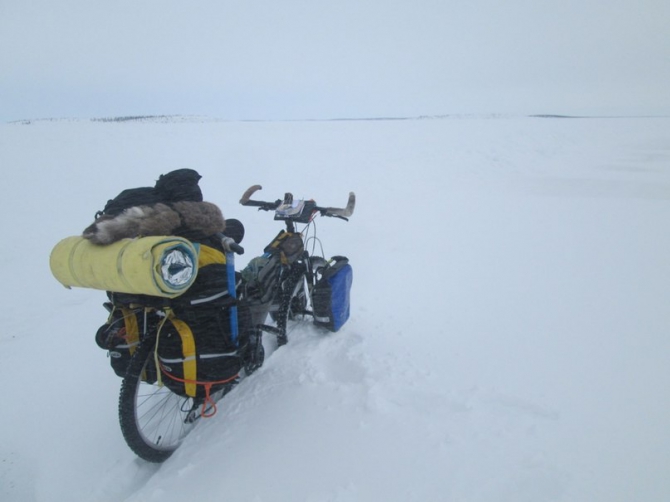 17 апреля 2014г. успешно завершилась молодежная зимняя велоэкспедиция "Дорогами памяти". (якутия велосипед экспедиция оймякон черский)