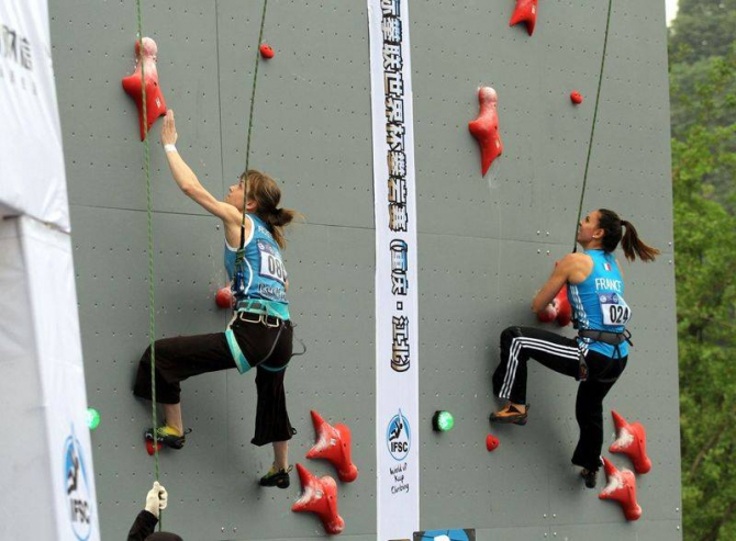 Мария Красавина: нужно совершенствовать стартовую площадку (Скалолазание, чунцин, китай, кубок мира, скорость, баку, юлия каплина, уцзян)