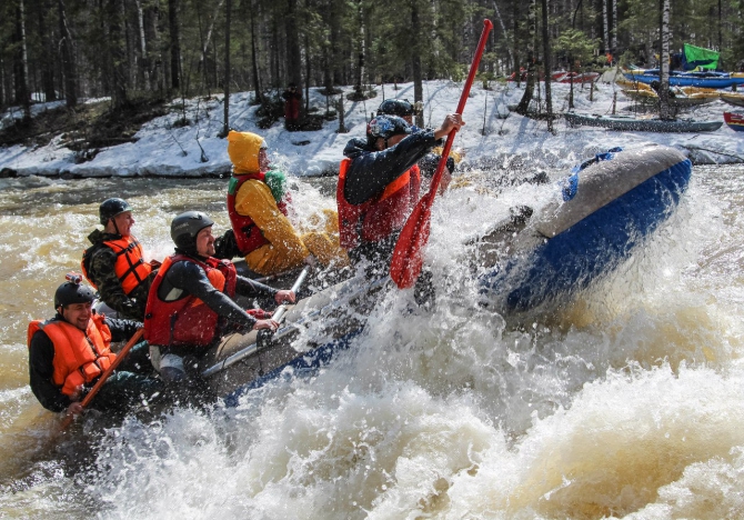 Река Лемеза, мегавода на пороге Черная Речка (Башкортостан, катамаран)