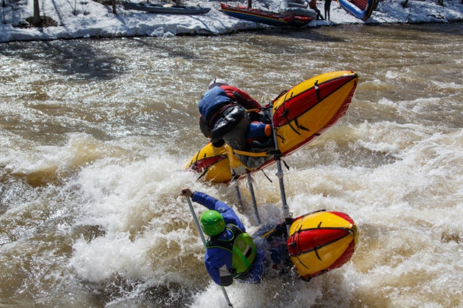 Река Лемеза, мегавода на пороге Черная Речка (Башкортостан, катамаран)