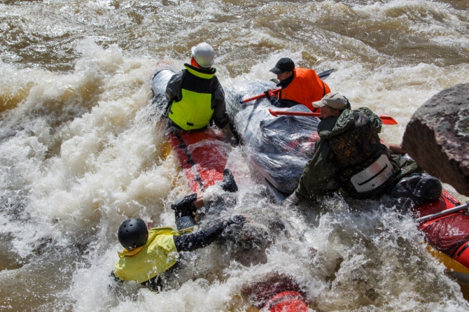 Река Лемеза, мегавода на пороге Черная Речка (Башкортостан, катамаран)