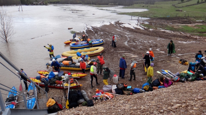 Река Лемеза, мегавода на пороге Черная Речка (Башкортостан, катамаран)