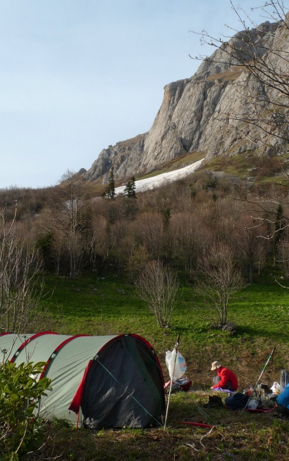 Сказ о том, как мы мочили новичков в районе Фишта на майские праздники. (Горный туризм, новый афон, мамдзышха, марьино, псезуапсе, перевал грачевский, перевал майкопский, пшехо-су, плато лаганаки, гуамка)