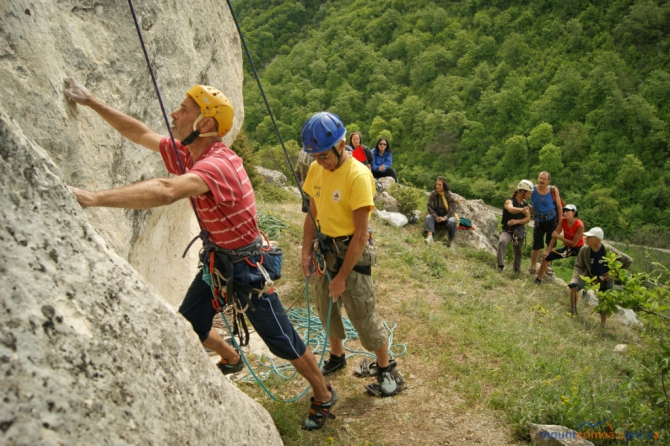 Очередные ветеранские состязания в Бахчисарае (Скалолазание)