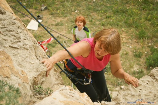 Очередные ветеранские состязания в Бахчисарае (Скалолазание)