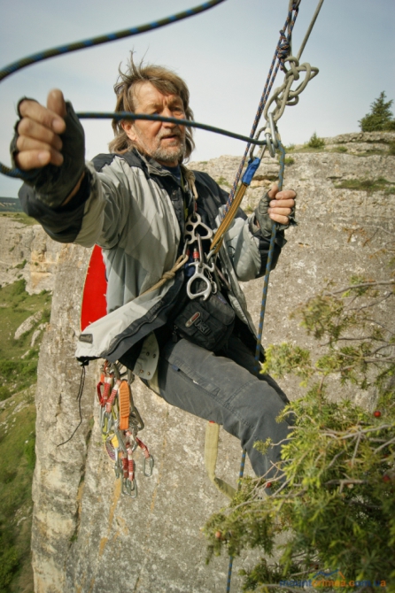 Очередные ветеранские состязания в Бахчисарае (Скалолазание)