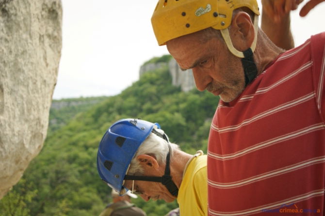 Очередные ветеранские состязания в Бахчисарае (Скалолазание)