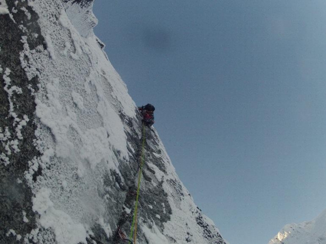 Кошки в Хибинах. Cassin BladeRunner (Альпинизм, blade runner, бахарев, альпклуб мэи, хибины)