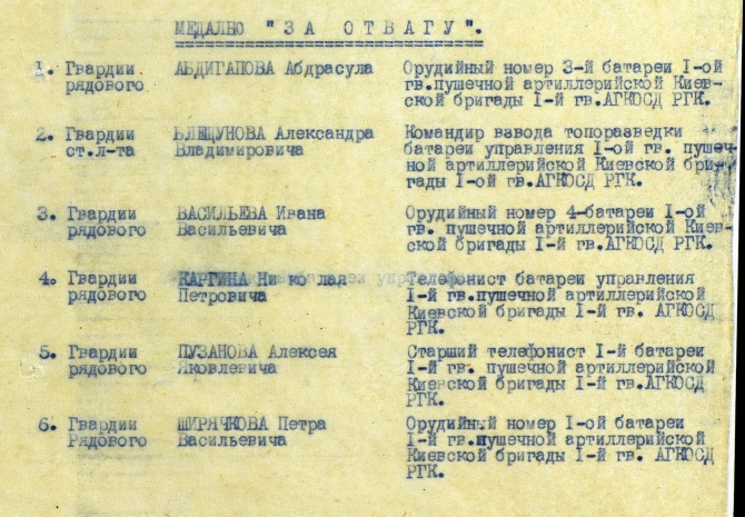 Медаль А.В. Блещунова "ЗА ОТВАГУ". (блещунов а.в.)
