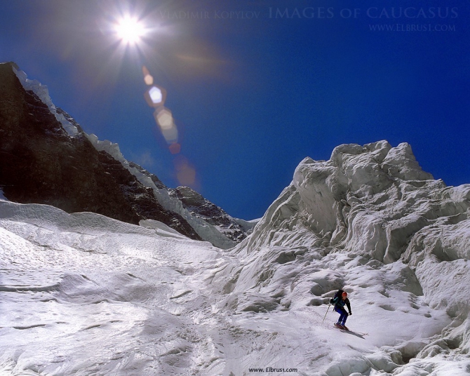 "Семерка" Донгуза на лыжах... 16 лет спустя... (Альпинизм, кавказ, донгу-орун семерка)