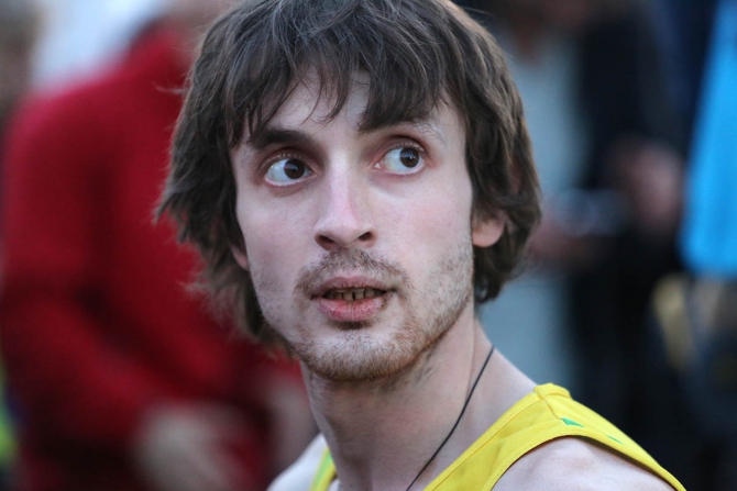 Немного солнца на холодных "скалах"... (Скалолазание, боулдеринг, москва, чемпионат россии, дмитрий шарафутдинов, татьяна шемулинкина, орехово-борисово)