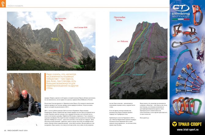 Великий и прекрасный. Каравшин! (Альпинизм, савельев, ситник, периодика, риск 67, риск онсайт, пирамидальный, киргизия, ортотюбек, погорелов, желтая стена, 4810, журнал, горы, башкирцев, лавриненко, слесова)