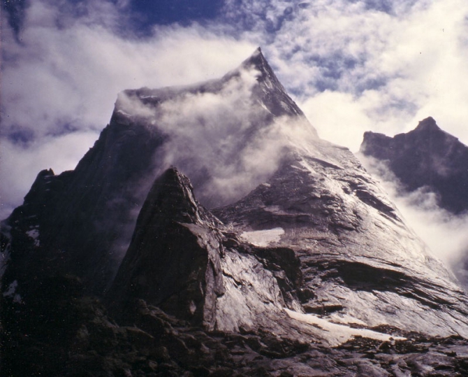 Херманн Буль на Пиц Бадиле (Альпинизм, альпы, соло, архив, альпинизм, швейцария, бергель, кассин)