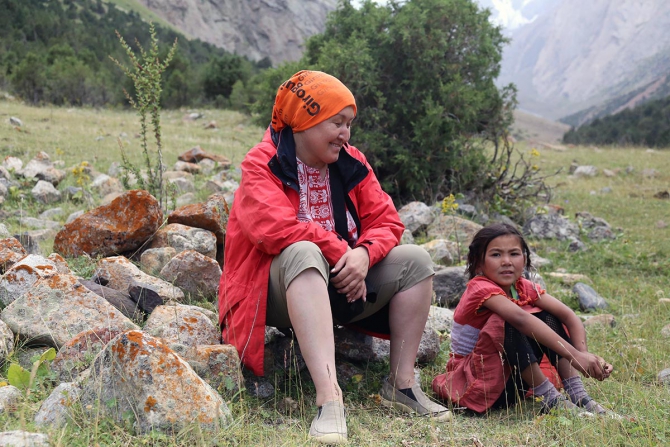 Елена Дмитренко передает с Чемпионата России по альпинизму (каравшин)