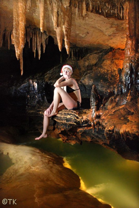 Арт-фотография под землей. (Спелеология, спелеология, пещеры, календарь, крым, speleo, караби, красная, кизил коба, паводок, кастере)