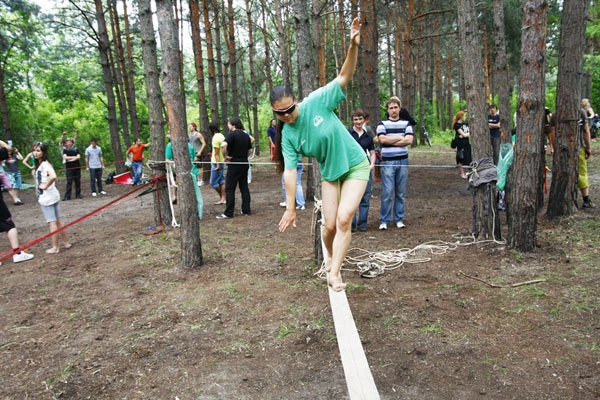 Киевский слэклайн фестиваль состоялся !!! (slackline, слєклайн)