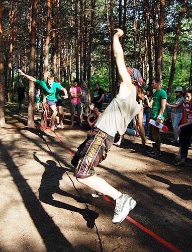 Киевский слэклайн фестиваль состоялся !!! (slackline, слєклайн)