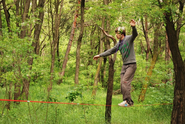 Киевский слэклайн фестиваль состоялся !!! (slackline, слєклайн)