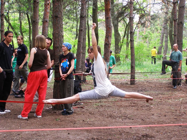 Киевский слэклайн фестиваль состоялся !!! (slackline, слєклайн)