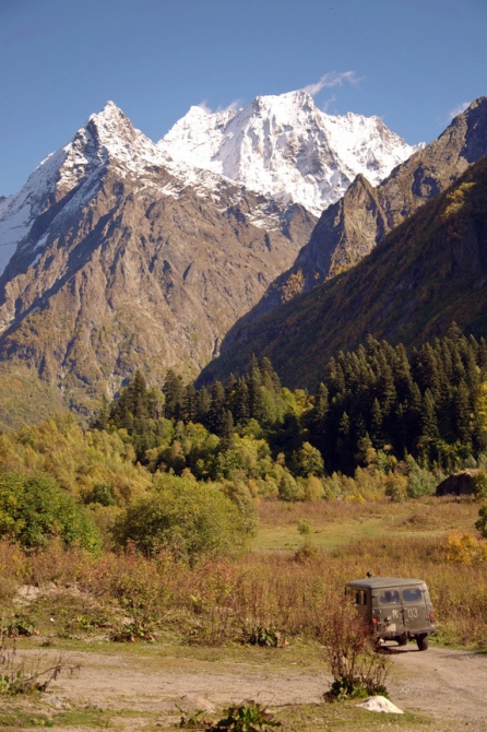 Фотографируем зубров (Путешествия, осень, домбай)