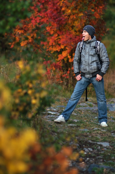 Фотографируем зубров (Путешествия, осень, домбай)